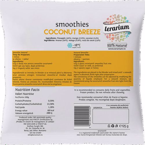 TERARIUM SMOOTHIES COCONUT BREEZE 125GR